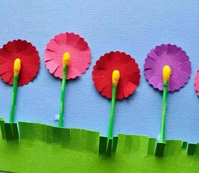 【手工】原来棉签还可以这样玩,太有创意了!可以让孩子们自由发挥哦!