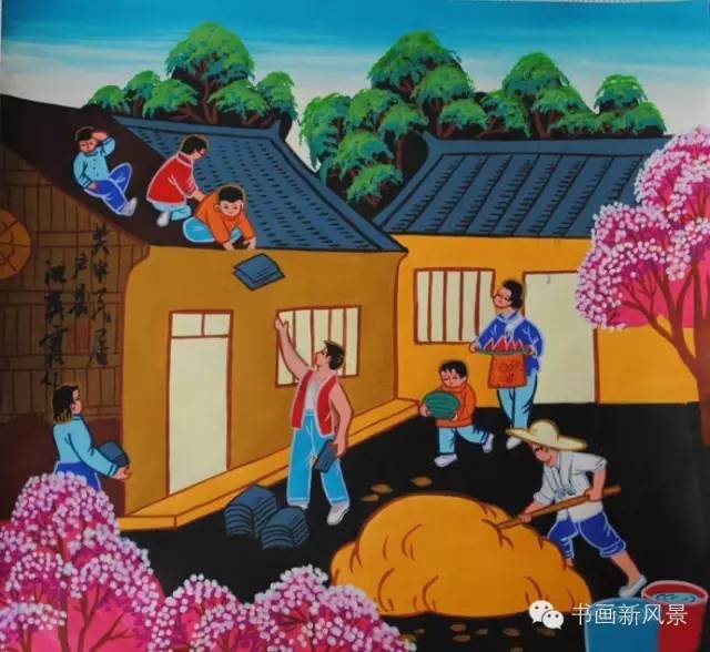 【广阔天地】农民画的画:美丽的乡村记忆,真美!_手机搜狐网