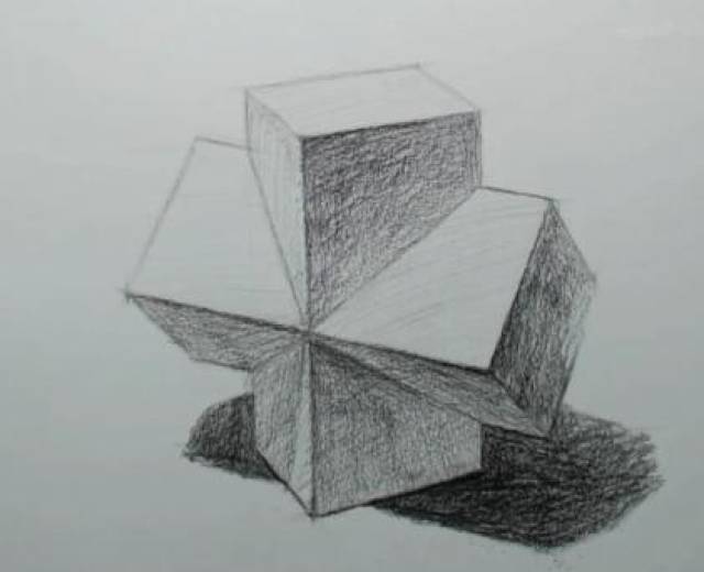 名师教你五步画好几何十字穿插体，学到就是赚到！_搜狐网