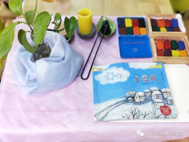 巴学园音乐森林幼儿园特色课程之华德福蜡块画樱桃班