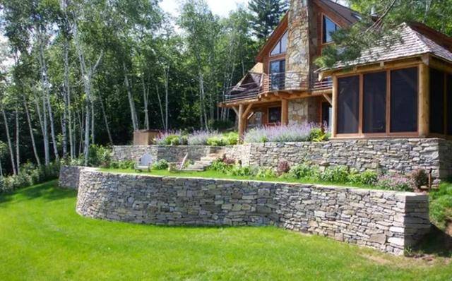 花园经典干砌石墙永不过时