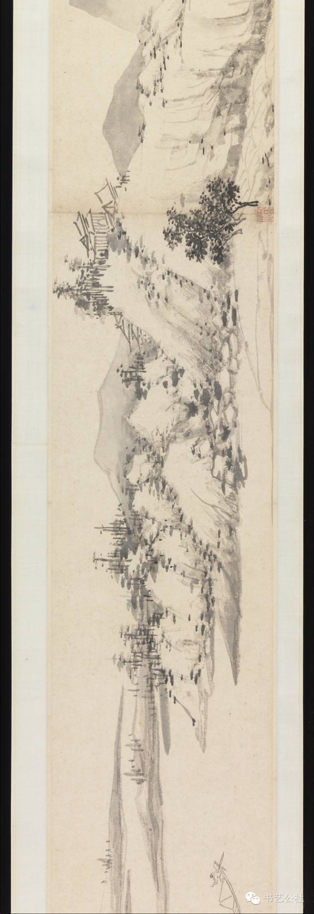 【高清长卷】明 沈周 溪山秋色图