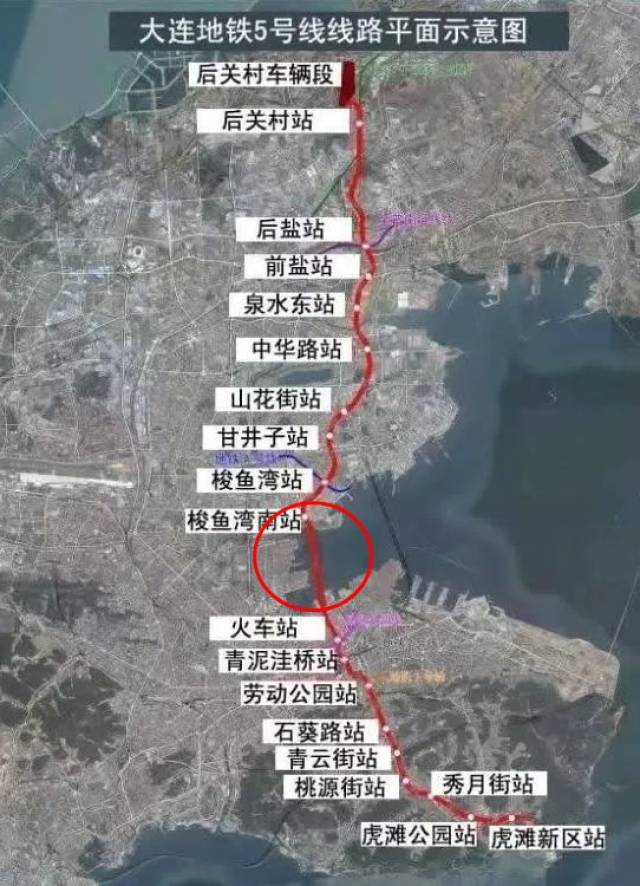 大连渤海大道线路图片