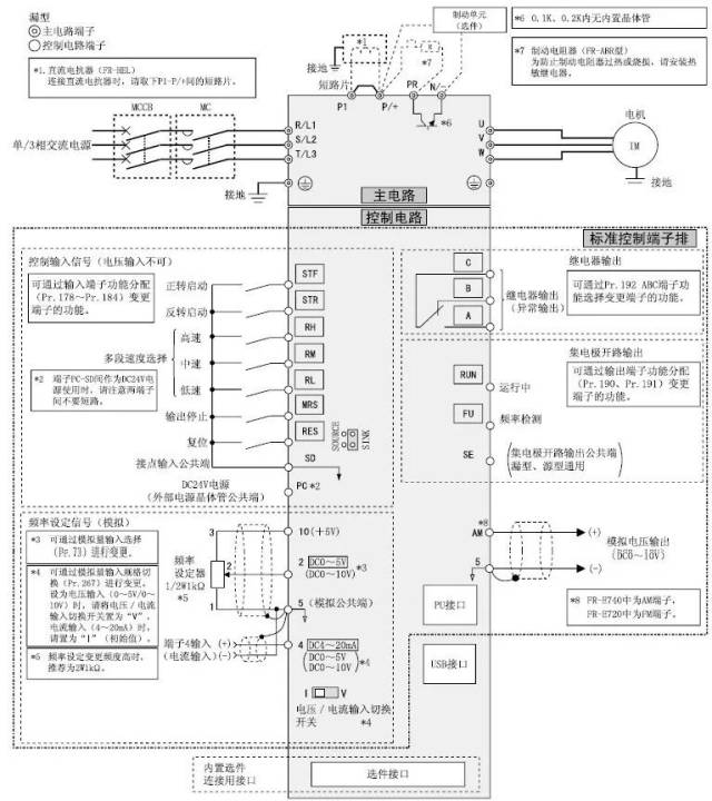 三菱挂机变频接线图图片