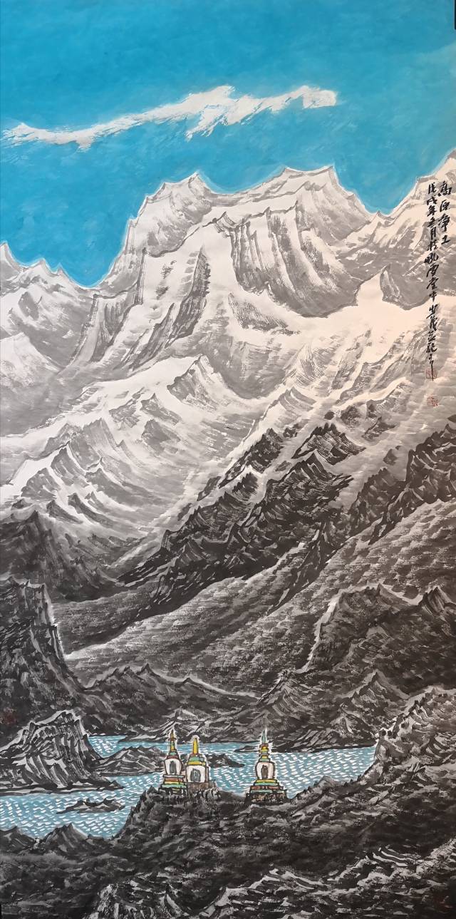 浑厚淳朴,境界高远——包少茂西部山水画作品