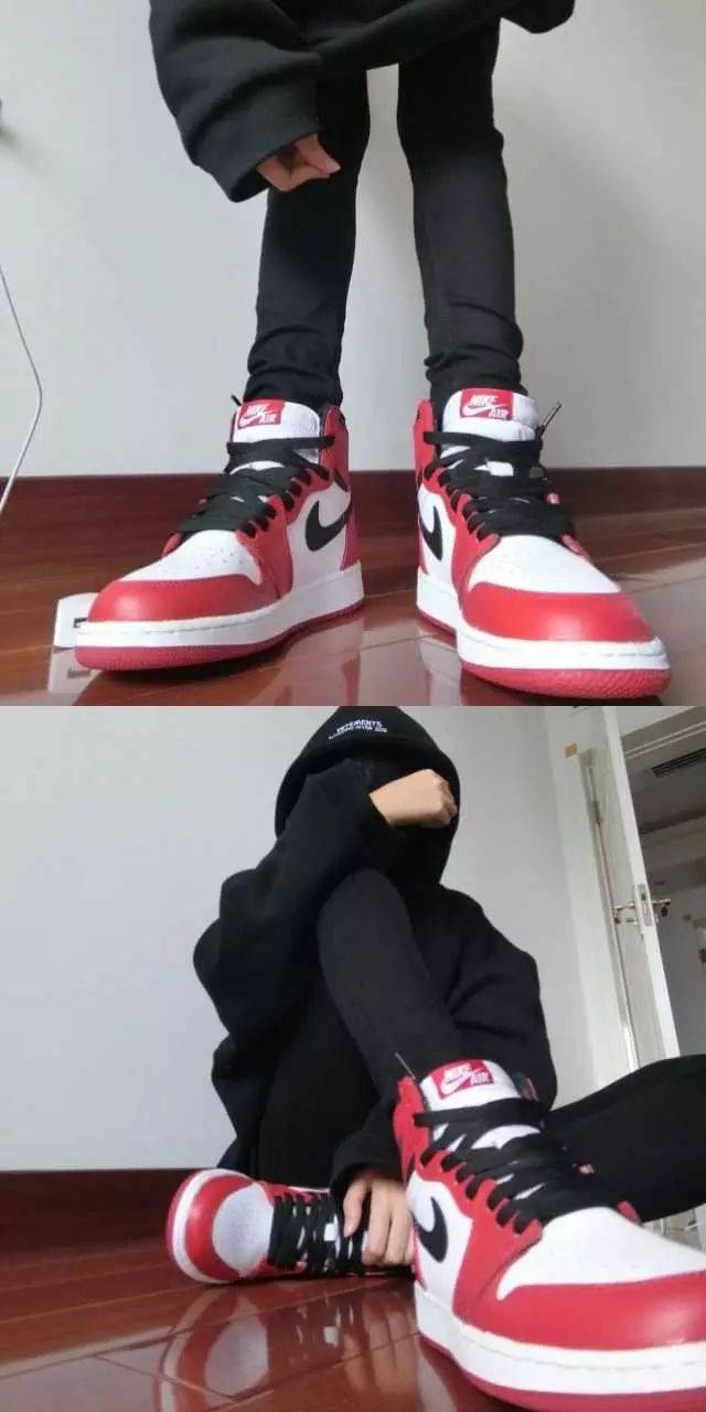 美鞋配好腿这妹纸把aj穿出了二次元的感觉