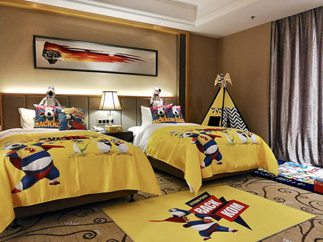 漳州明发温德姆至尊豪廷大酒店里的贝肯熊超可爱!