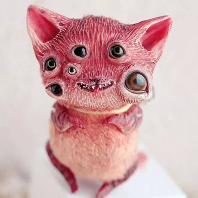 丑萌的大眼睛怪物 大量手作萌物图片