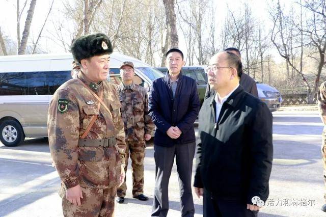王威亮慰问内蒙古军区首长机关来和林格尔县训练官兵
