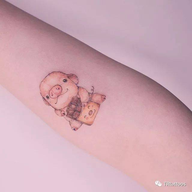 小香猪纹身图片