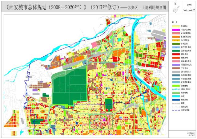 西安最新控规图 北郊图片