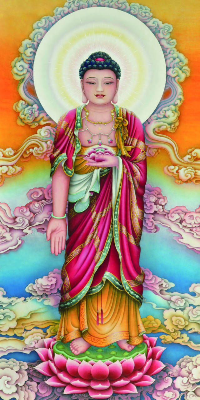 佛像里面的阿弥陀佛,指的是西方极乐世界三尊主要的佛菩萨,西方三圣