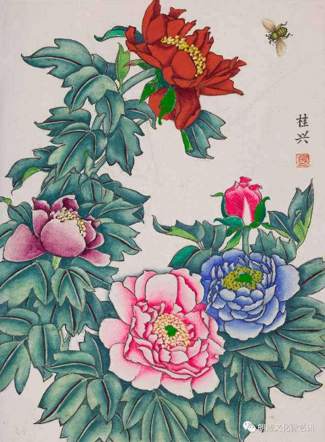 名家推荐丨盘桂兴 工笔牡丹画作品欣赏