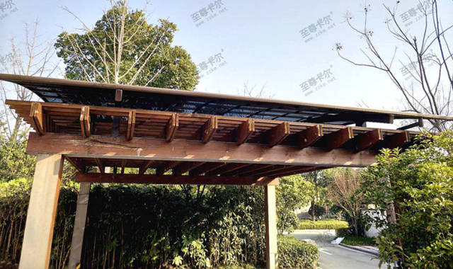 家庭防腐木雨棚老化了不如这样来改建