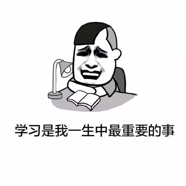 努力读书的表情包图片