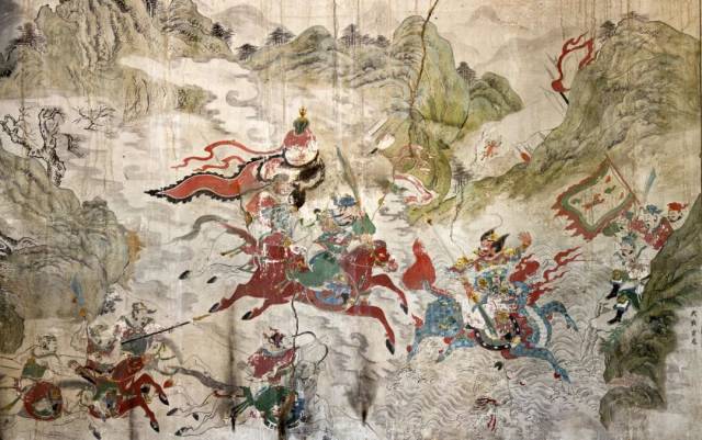 上党壁画中的大战蚩尤