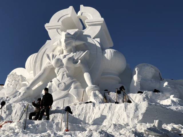 王者荣耀 x 冰雪大世界:雪雕视觉设计
