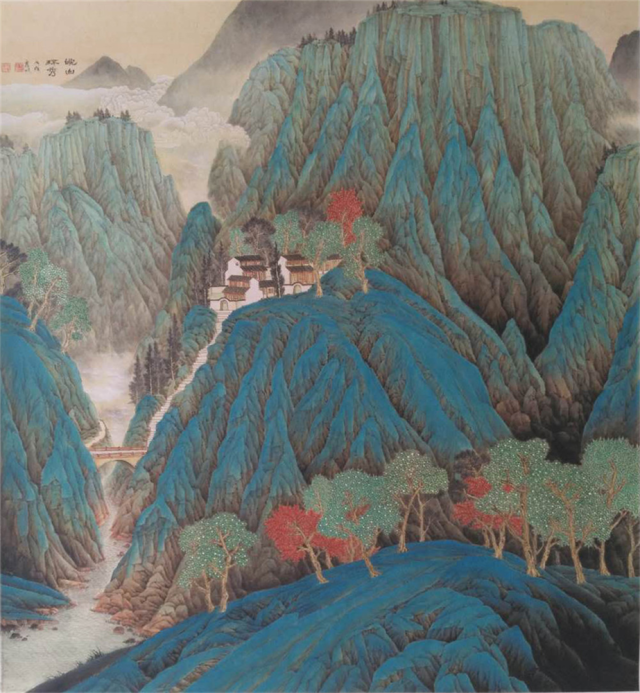 方秀山山水画图片