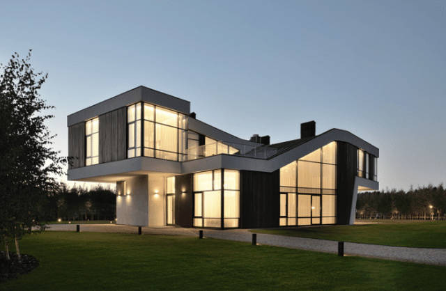 世界建筑, 莫斯科超豪华的艺术别墅, 梦幻, 充满未来感