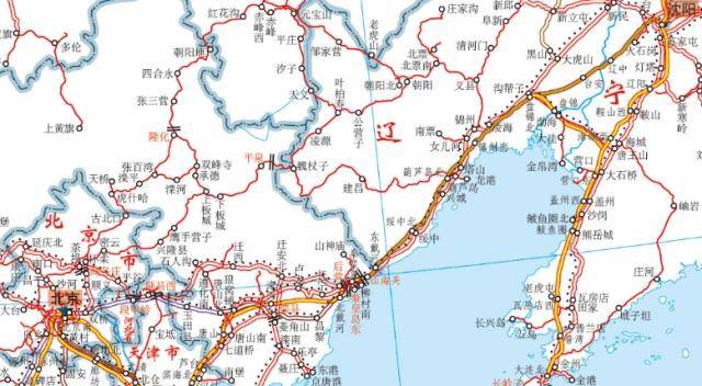 沈阳到北京高铁路线图图片