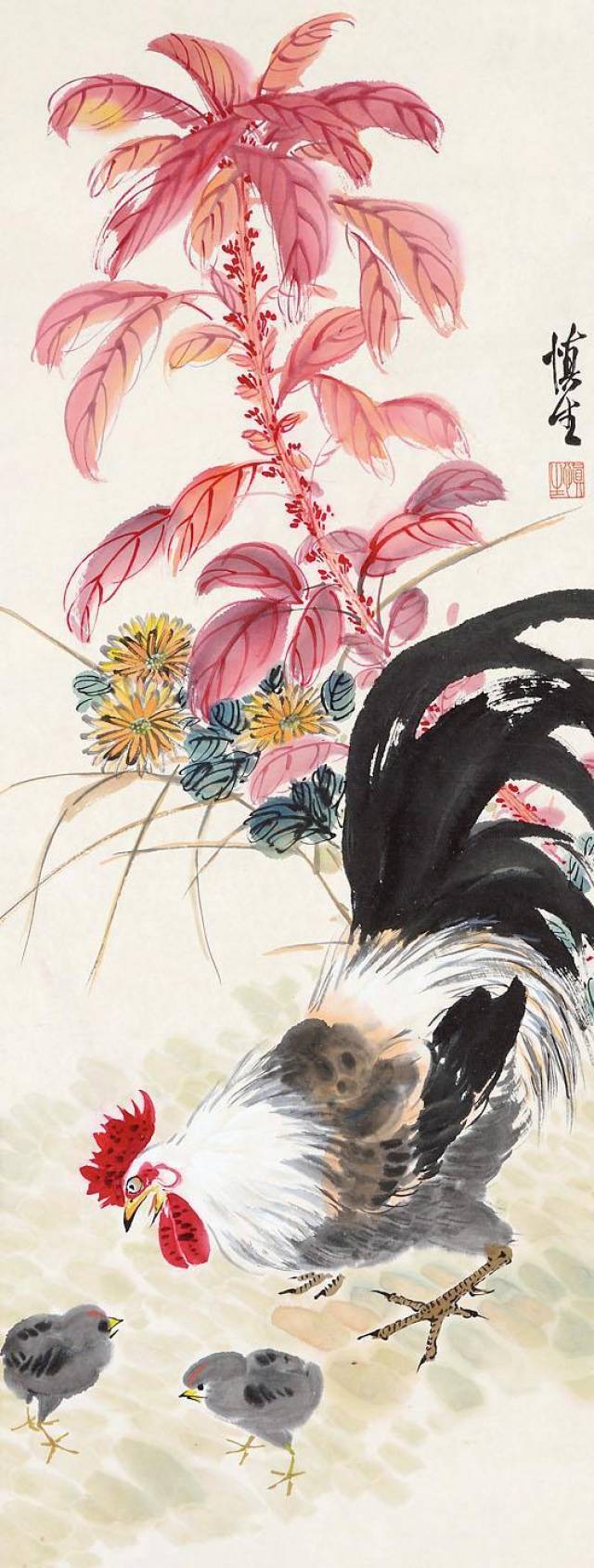 写意花鸟画大师汪慎生作品欣赏_搜狐网