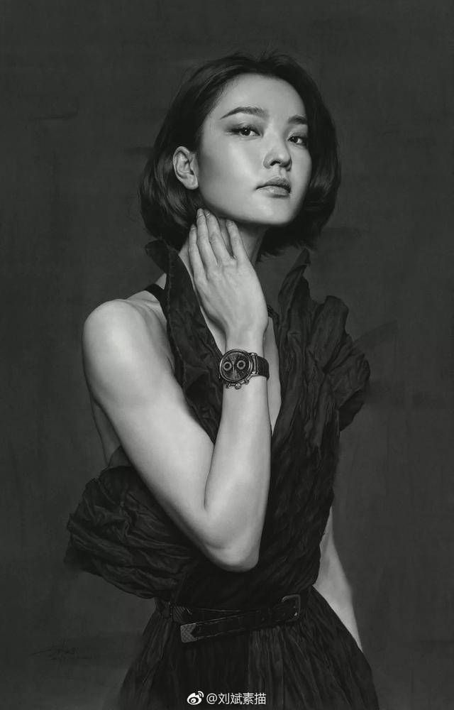 素描"冷军",张张震撼学画人,带局部和放大细节