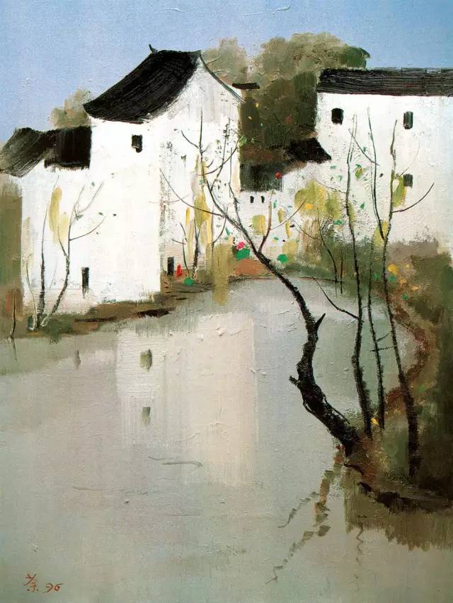 吴冠中油画作品欣赏_搜狐网