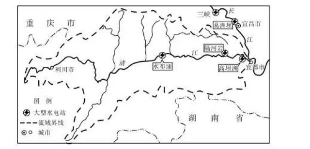 下图为清江流域位置示意图.