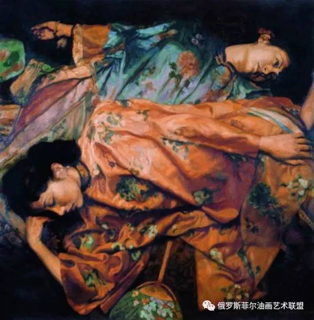 中国著名画家陈逸飞人物油画作品欣赏_手机搜狐网