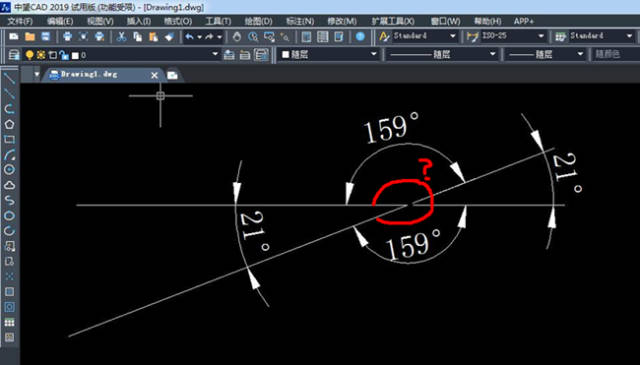cad画角度怎么画图片
