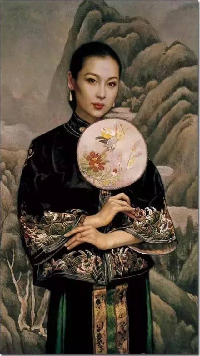 东方神女画册油画图片