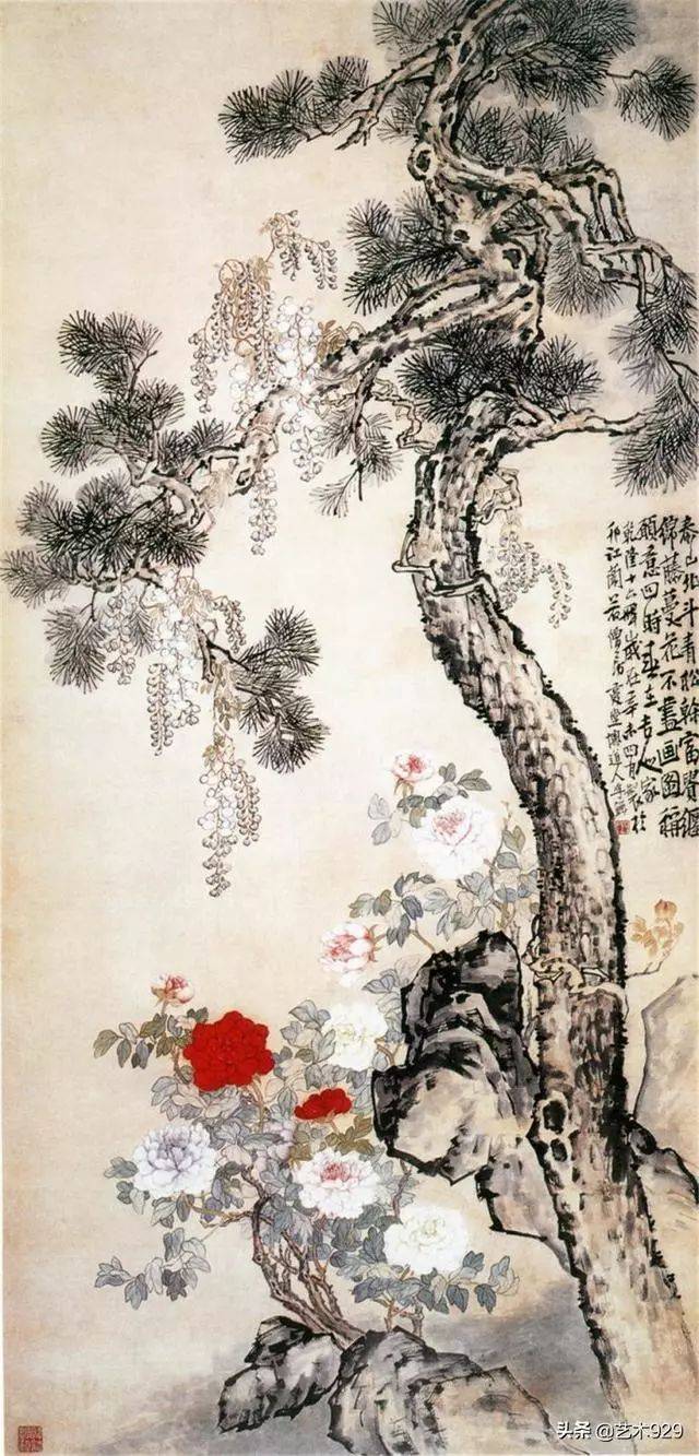 清代画家李鱓花鸟画欣赏_纸本