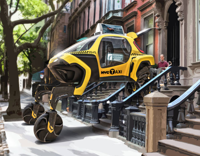 机器人腿步行车,性能超越任何越野车