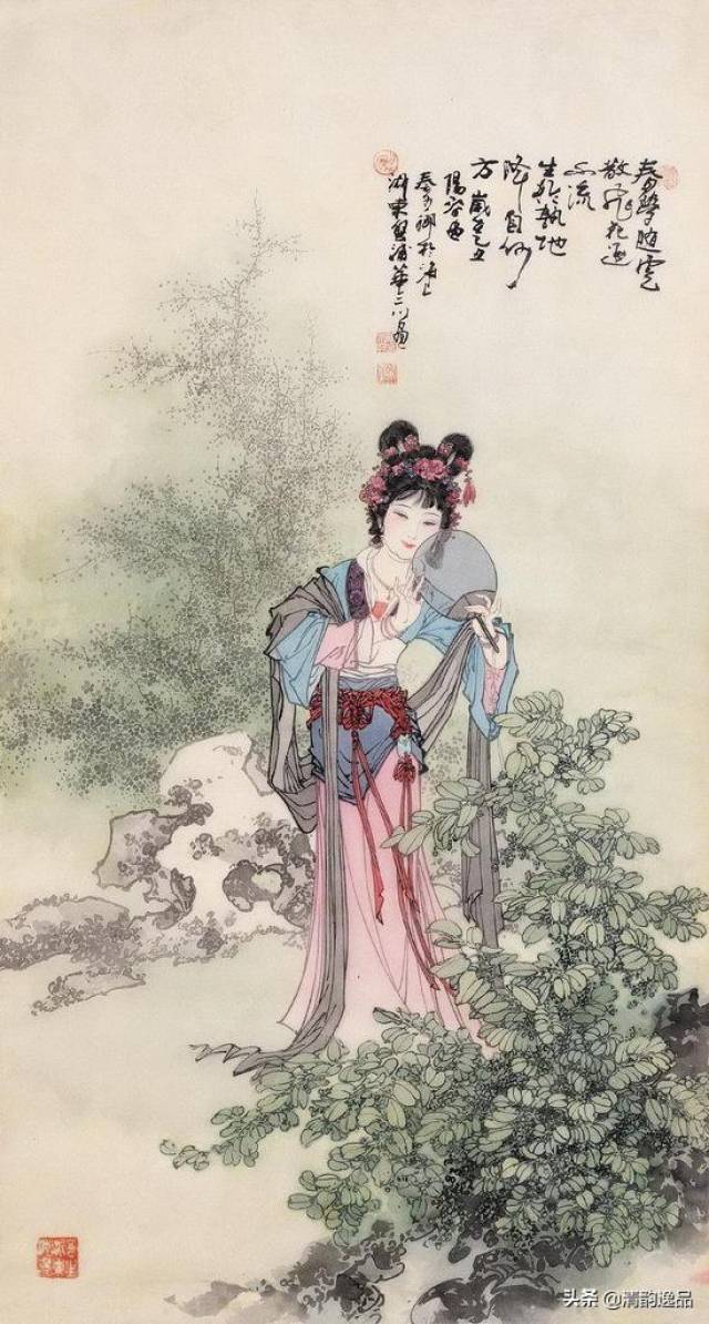 华三川人物仕女画图欣赏