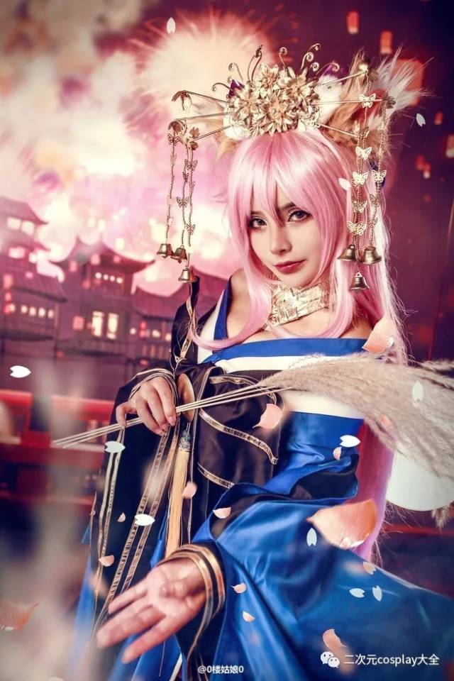 《fate/grand order》玉藻前cos,精美絕豔,魅力動人眼神