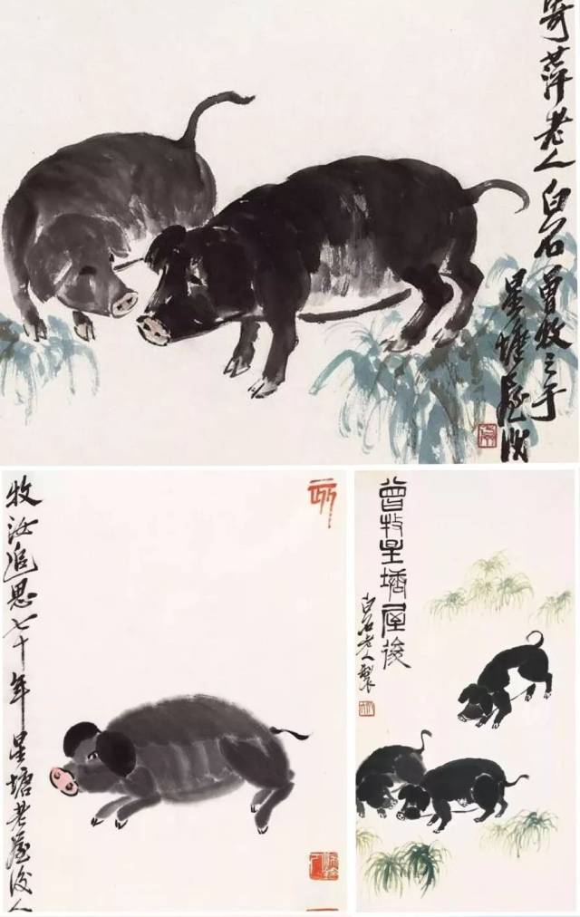 猪怎么画名家,猪怎么画爷爷,名家画猪_大山谷图库