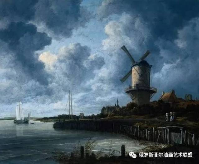 荷兰著名的风景画家霍贝玛与雷斯达尔油画作品欣赏