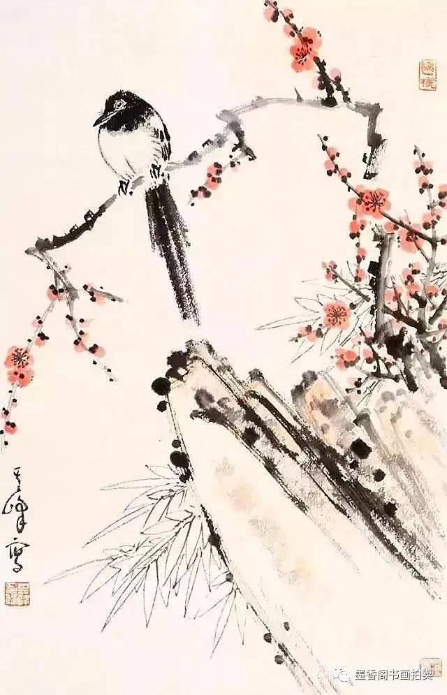 孙其峰《喜鹊登梅》