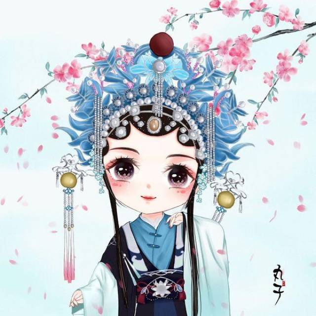 心王·折子戏 超萌天刀时装q版头像手绘_手机搜狐网
