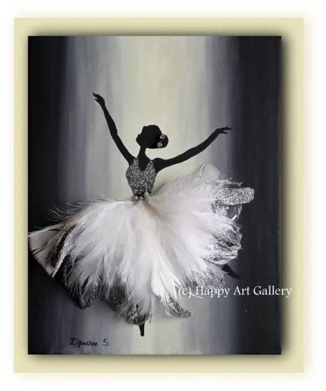 羽毛 旧蕾丝=超唯美立体画!