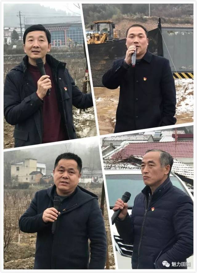 观摩团从乡政府出发,依次前往河铺村观摩集体经济苗木花卉基地,田铺居