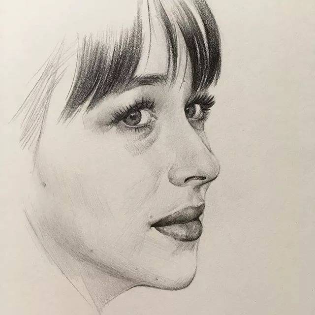 这级别的素描肖像真是百看不厌啊