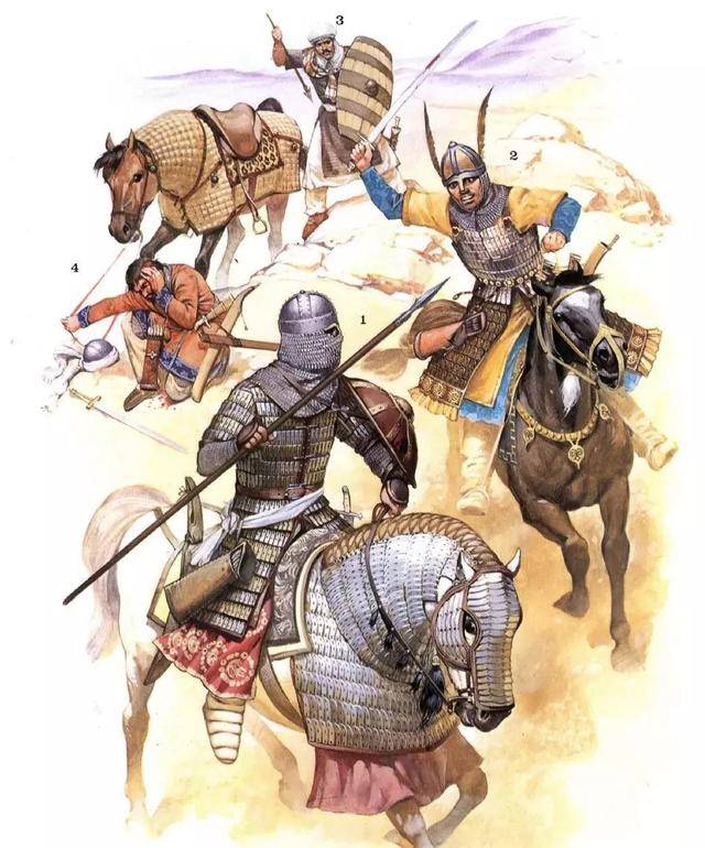 残留的阿拉伯军户 成为了中亚骑兵战争中的步兵点缀