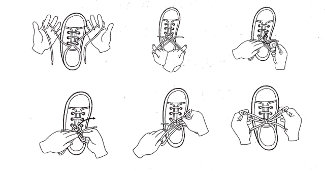 教孤独症儿童系鞋带的方法?