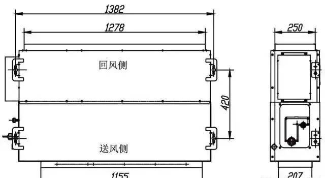 多联机空调室内机(风管机,嵌入机)安装空间要求详解