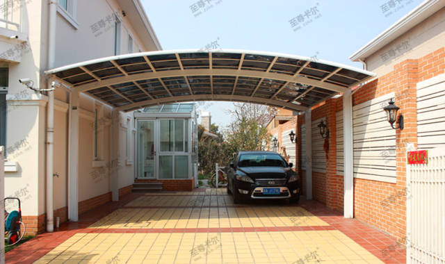 围观丨庭院家用停车棚图片案例美观实用又大气