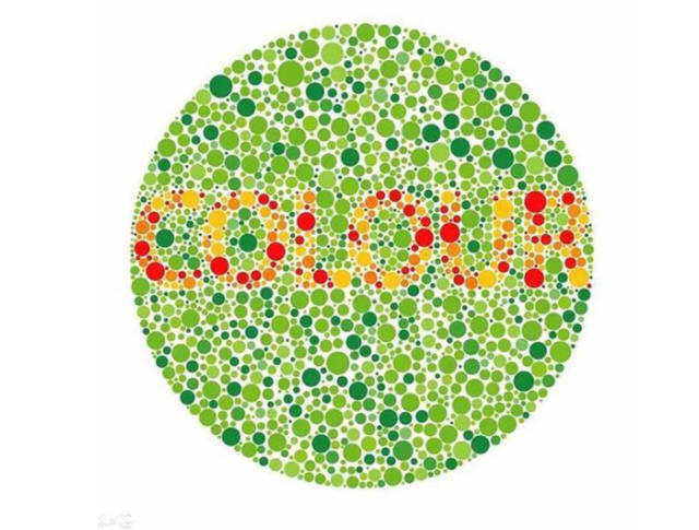 色盲检测图:图6如果能看出来两串不同的数字,证明你不是色盲