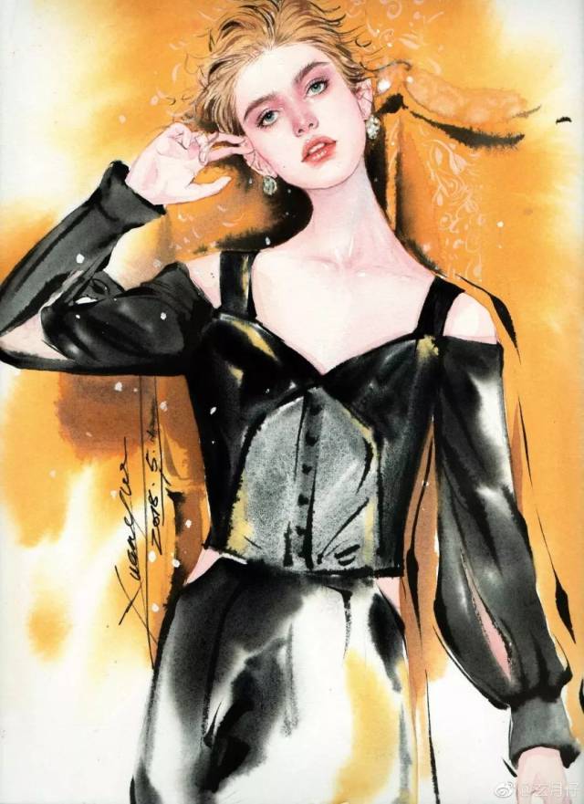 这些手绘时装插画,简直美爆了!