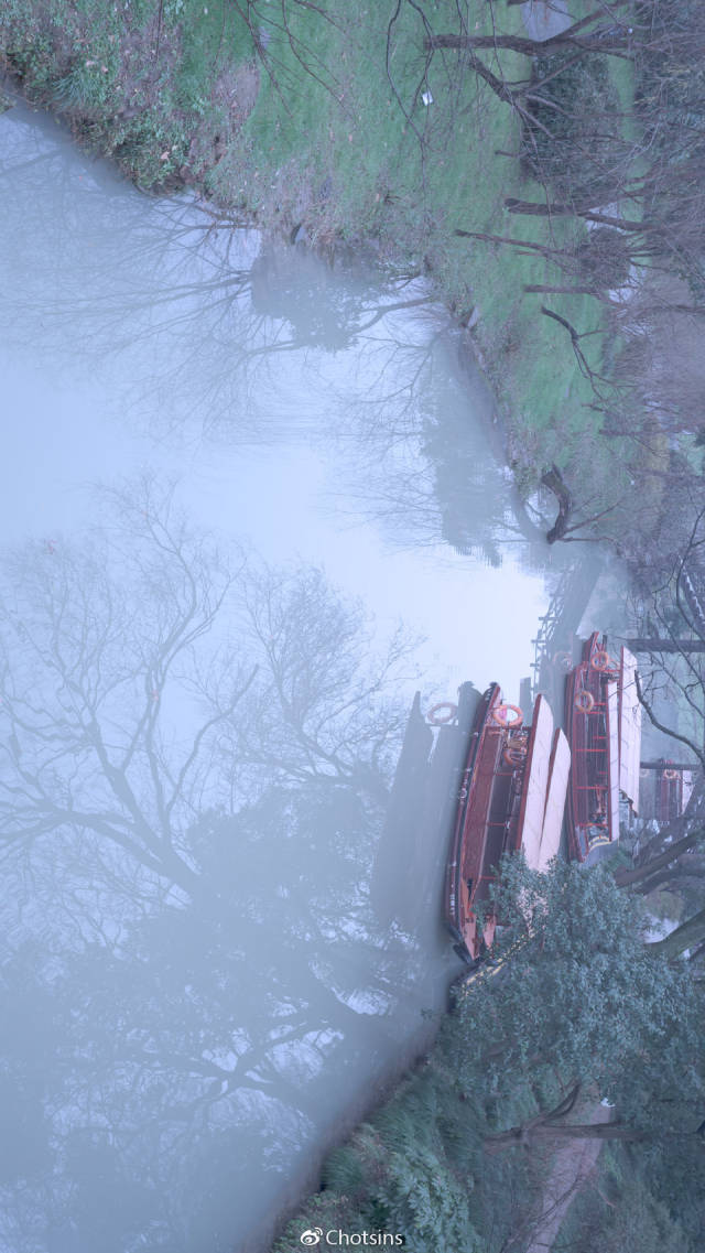 烟雨扬州 天青色 水微澜
