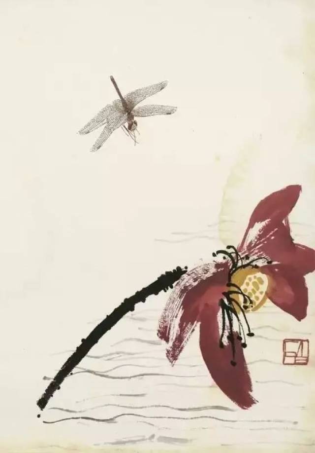 齐白石 草虫花卉図 三尺中堂 掛軸 装裱 鑑賞用 宣紙 インテリア美術